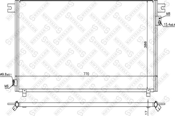 Stellox 10-45679-SX - Конденсатор кондиционера autosila-amz.com