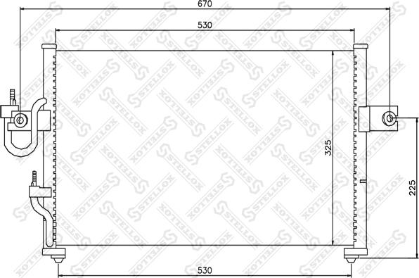 Stellox 10-45098-SX - Конденсатор кондиционера autosila-amz.com