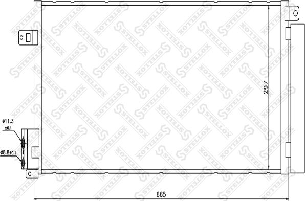 Stellox 10-45092-SX - Конденсатор кондиционера autosila-amz.com