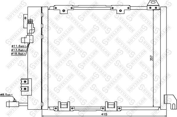 Stellox 10-45058-SX - Конденсатор кондиционера autosila-amz.com