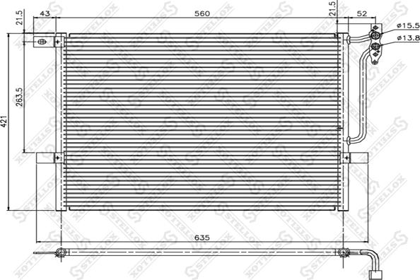 Stellox 10-45052-SX - Конденсатор кондиционера autosila-amz.com