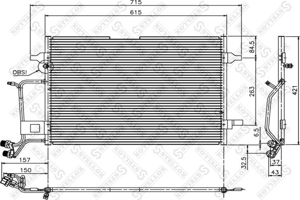 Stellox 10-45006-SX - Конденсатор кондиционера autosila-amz.com