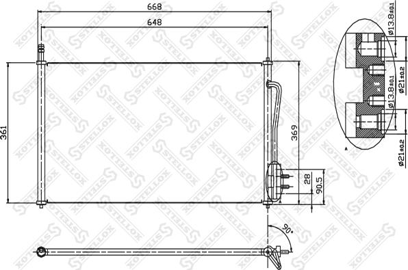 Stellox 10-45001-SX - Конденсатор кондиционера autosila-amz.com