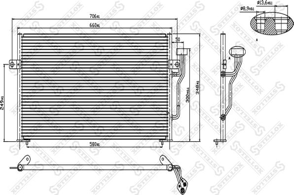 Stellox 10-45016-SX - Конденсатор кондиционера autosila-amz.com