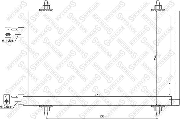 Stellox 10-45039-SX - Конденсатор кондиционера autosila-amz.com