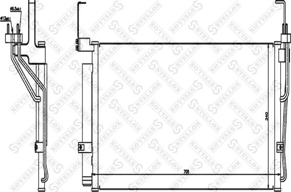 Stellox 10-45033-SX - Конденсатор кондиционера autosila-amz.com