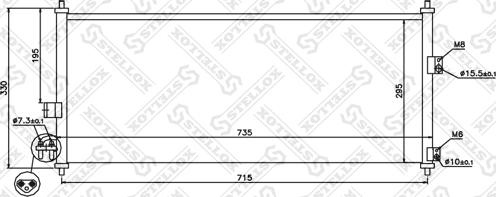 Stellox 10-45032-SX - Конденсатор кондиционера autosila-amz.com