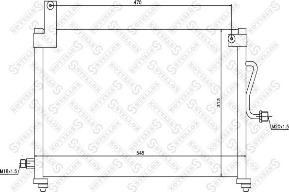 Stellox 10-45026-SX - Конденсатор кондиционера autosila-amz.com