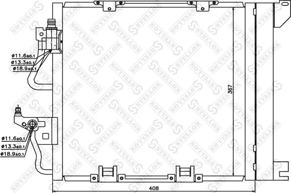 Stellox 10-45195-SX - Конденсатор кондиционера autosila-amz.com