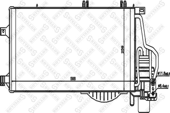 Stellox 10-45141-SX - Конденсатор кондиционера autosila-amz.com