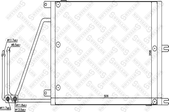 Stellox 10-45143-SX - Конденсатор кондиционера autosila-amz.com