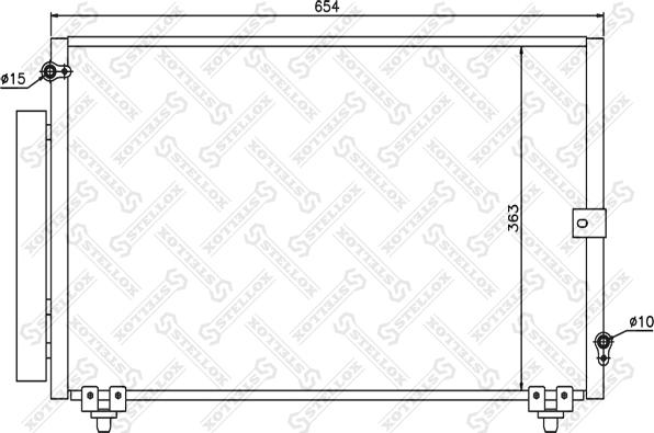 Stellox 10-45154-SX - Конденсатор кондиционера autosila-amz.com