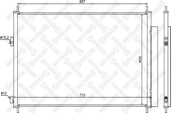 Stellox 10-45156-SX - Конденсатор кондиционера autosila-amz.com