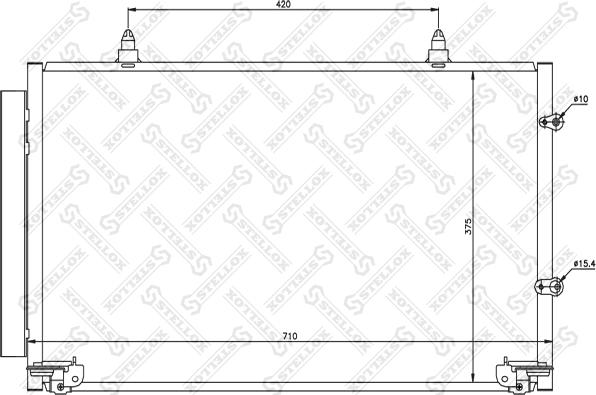 Stellox 10-45152-SX - Конденсатор кондиционера autosila-amz.com