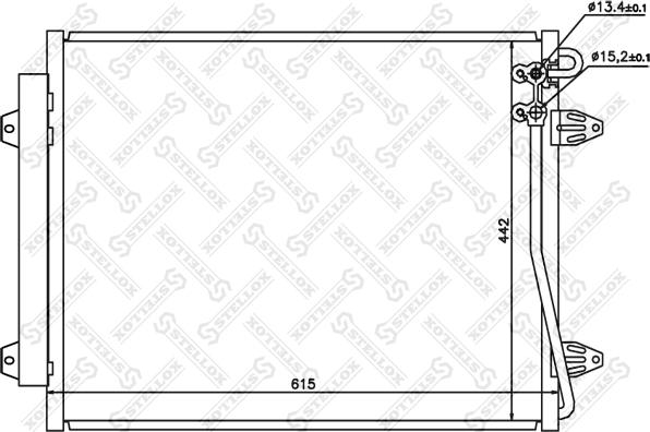 Stellox 10-45164-SX - Конденсатор кондиционера autosila-amz.com