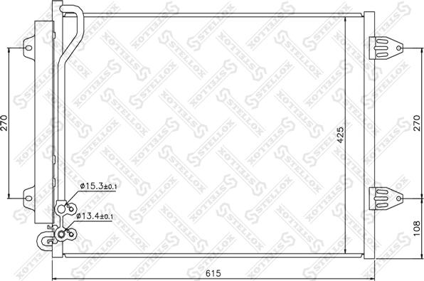 Stellox 10-45163-SX - Конденсатор кондиционера autosila-amz.com