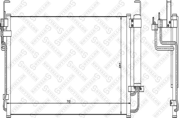 Stellox 10-45107-SX - Конденсатор кондиционера autosila-amz.com