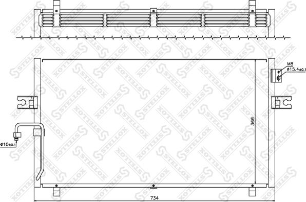 Stellox 10-45139-SX - Конденсатор кондиционера autosila-amz.com