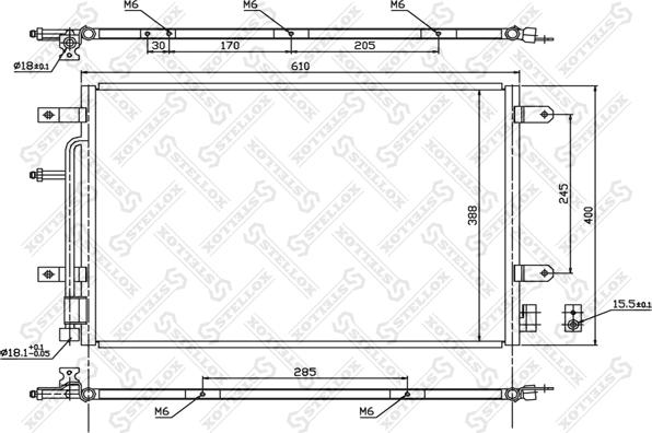 Stellox 10-45179-SX - Конденсатор кондиционера autosila-amz.com