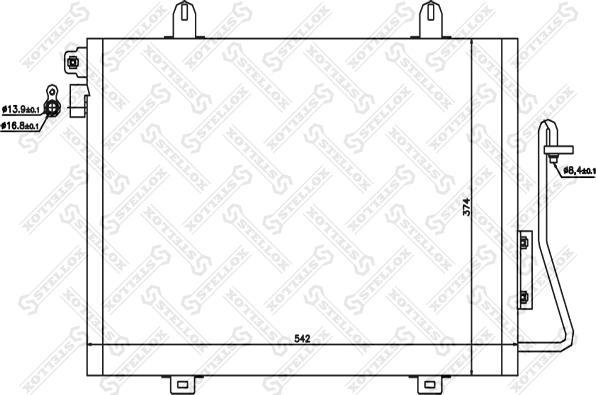 Stellox 10-45175-SX - Конденсатор кондиционера autosila-amz.com