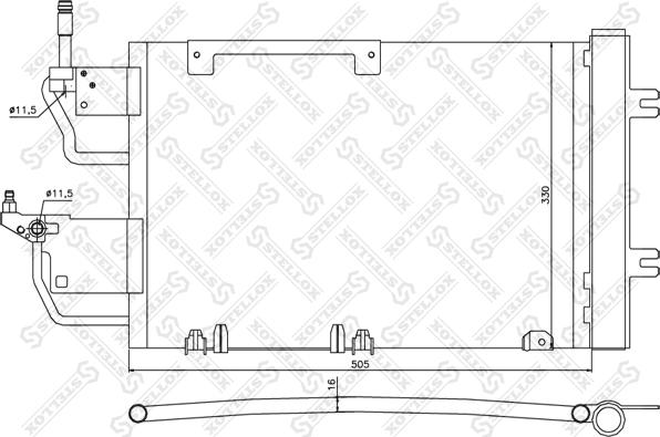 Stellox 10-45173-SX - Конденсатор кондиционера autosila-amz.com