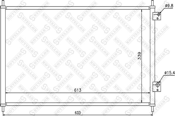 Stellox 10-45351-SX - Конденсатор кондиционера autosila-amz.com