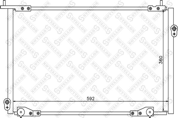 Stellox 10-45367-SX - Конденсатор кондиционера autosila-amz.com