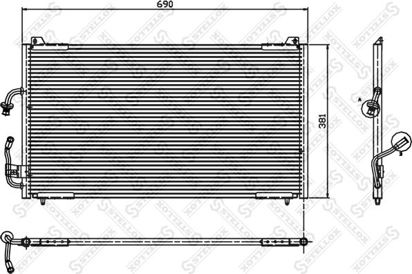 Stellox 10-45216-SX - Конденсатор кондиционера autosila-amz.com