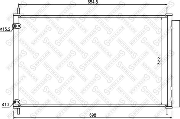 Stellox 10-45213-SX - Конденсатор кондиционера autosila-amz.com