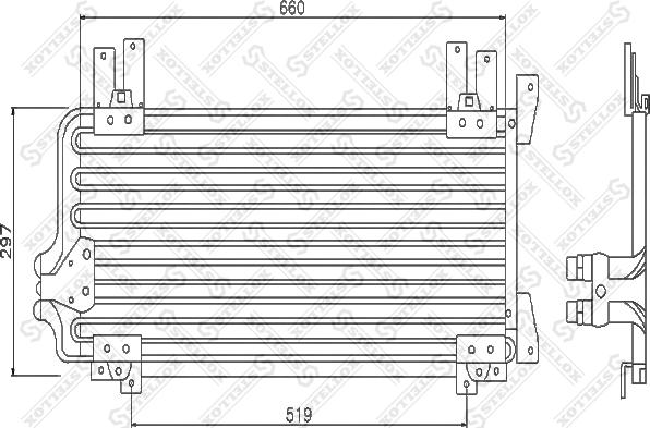 Stellox 10-45238-SX - Конденсатор кондиционера autosila-amz.com