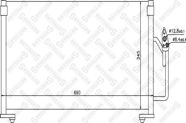 Stellox 10-45229-SX - Конденсатор кондиционера autosila-amz.com