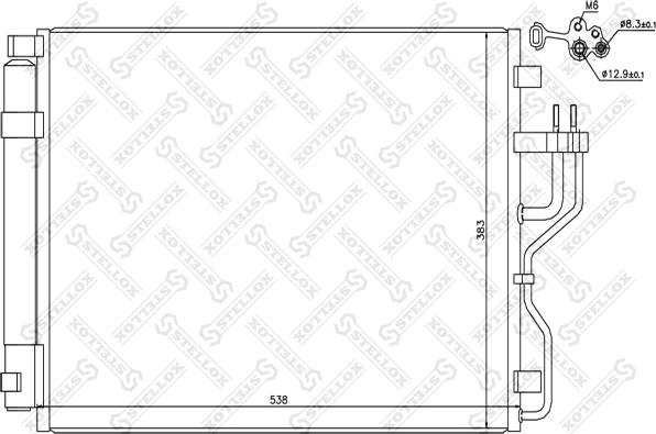 Stellox 10-45706-SX - Конденсатор кондиционера autosila-amz.com