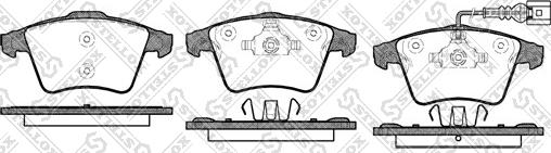 Stellox 1056 001-SX - Тормозные колодки, дисковые, комплект autosila-amz.com