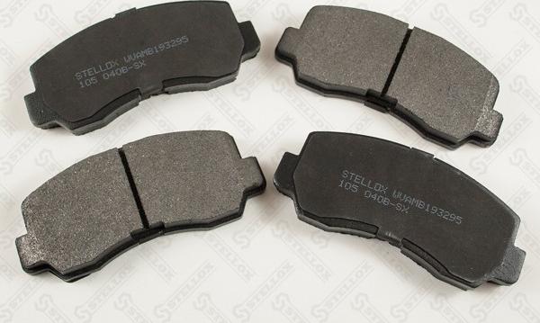 Stellox 105 040B-SX - Тормозные колодки, дисковые, комплект autosila-amz.com