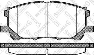 Stellox 1050 000B-SX - Тормозные колодки, дисковые, комплект autosila-amz.com