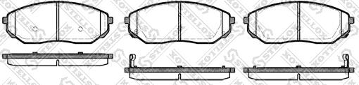 Stellox 1052 002B-SX - Тормозные колодки, дисковые, комплект autosila-amz.com