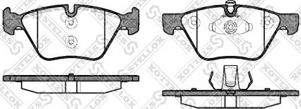 Stellox 1063 000-SX - Тормозные колодки, дисковые, комплект autosila-amz.com