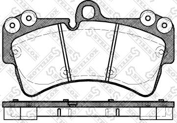 Stellox 1006 000B-SX - Тормозные колодки, дисковые, комплект autosila-amz.com