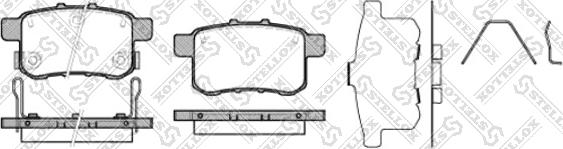 Stellox 1002 000-SX - Тормозные колодки, дисковые, комплект autosila-amz.com