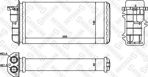 Stellox 10-35008-SX - Теплообменник, отопление салона autosila-amz.com