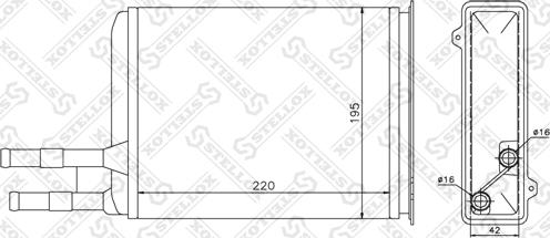 Stellox 10-35025-SX - Теплообменник, отопление салона autosila-amz.com