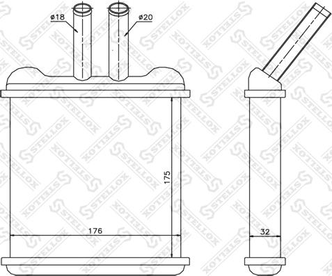 Stellox 10-35074-SX - Теплообменник, отопление салона autosila-amz.com