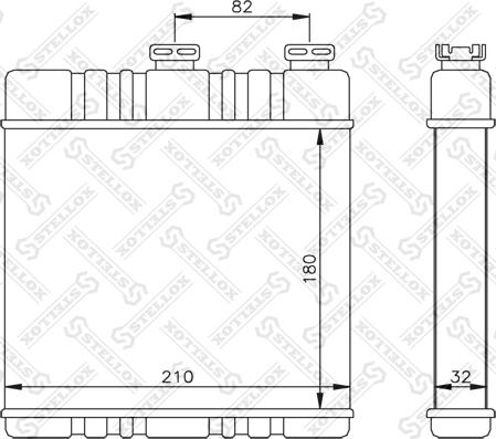 Stellox 10-35071-SX - Теплообменник, отопление салона autosila-amz.com