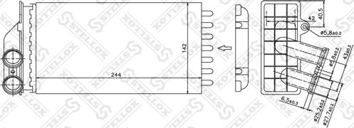 Stellox 10-35103-SX - Теплообменник, отопление салона autosila-amz.com