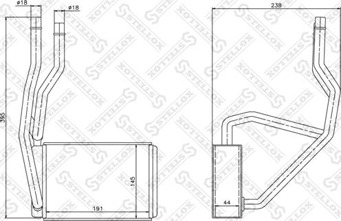 Stellox 10-35132-SX - Теплообменник, отопление салона autosila-amz.com