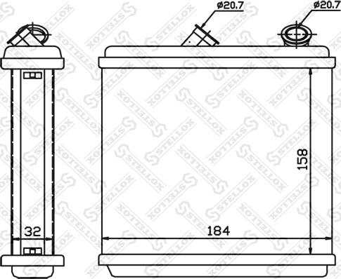 Stellox 10-35128-SX - Теплообменник, отопление салона autosila-amz.com