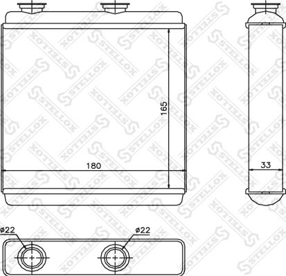 Stellox 10-35174-SX - Теплообменник, отопление салона autosila-amz.com