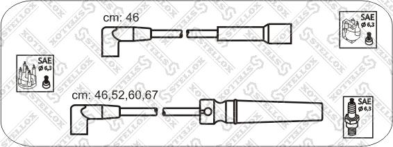 Stellox 10-30043-SX - Комплект проводов зажигания autosila-amz.com