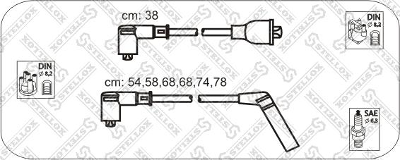 Stellox 10-38492-SX - Комплект проводов зажигания autosila-amz.com