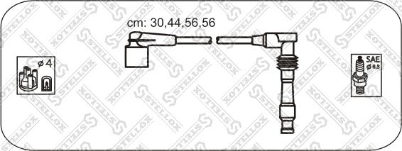 Stellox 10-38449-SX - Комплект проводов зажигания autosila-amz.com